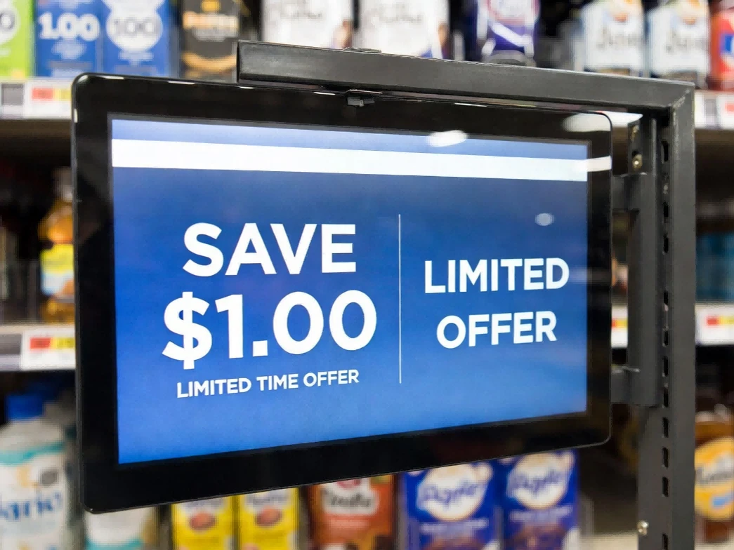 Bhara LCD Ratidza Kutenga Gwaro reRetail Sherufu Signage